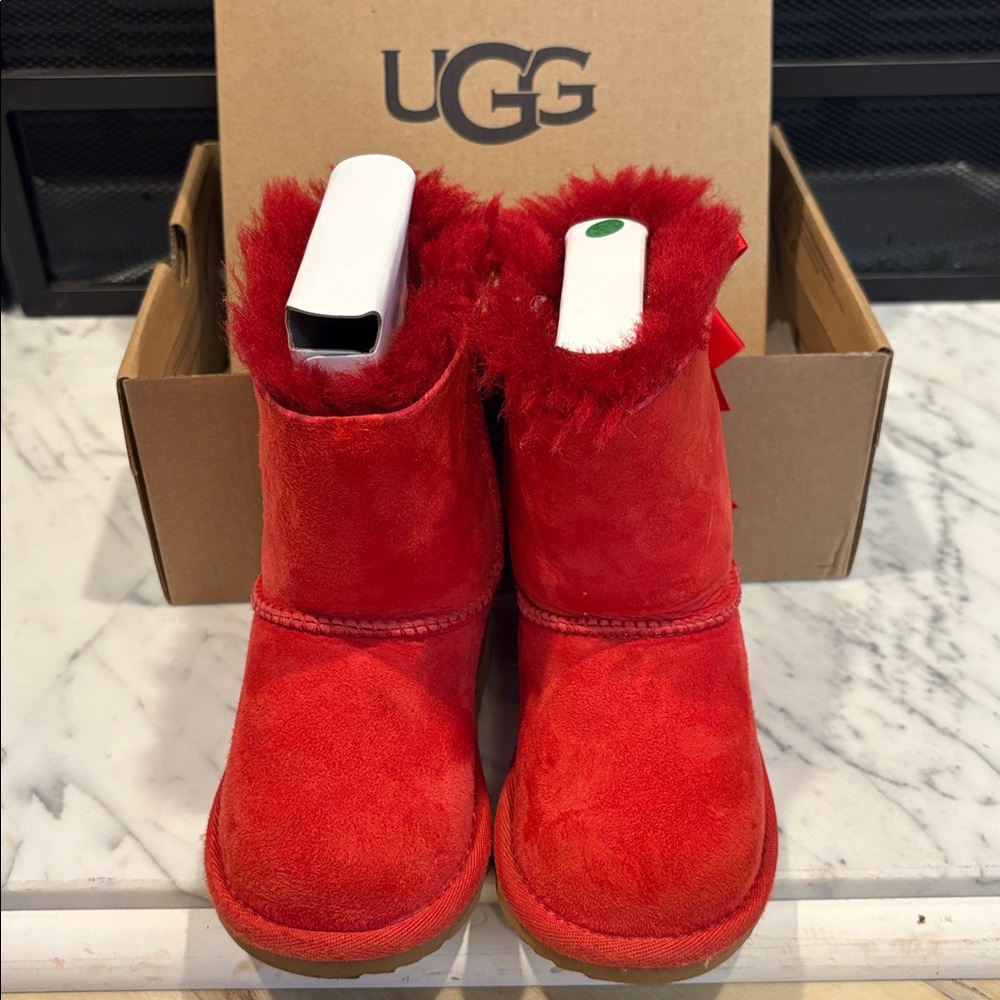 UGG Red Boots with Bows